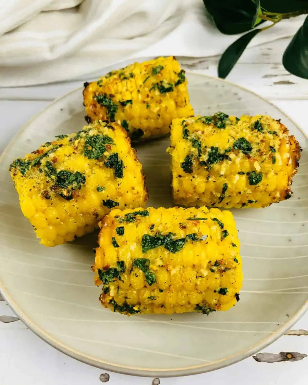 Air-Fryer Corn on the Cob with Herb Butter