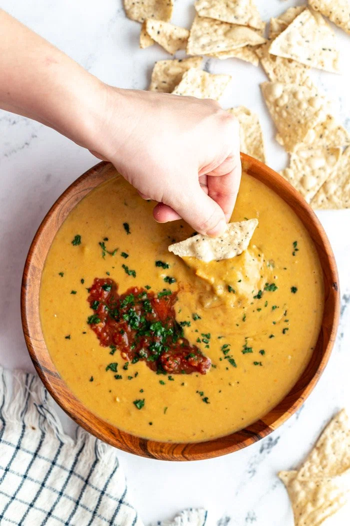 Vegan Salsa Con Queso