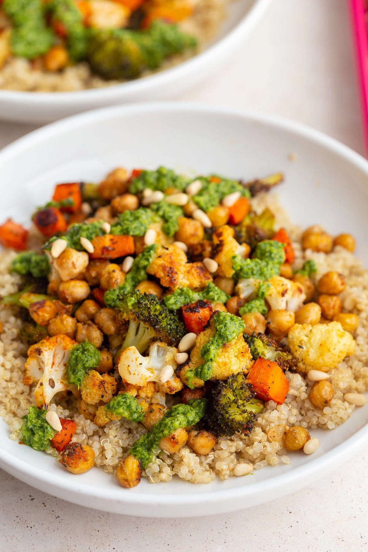 Roasted Veggie Chimichurri Bowls