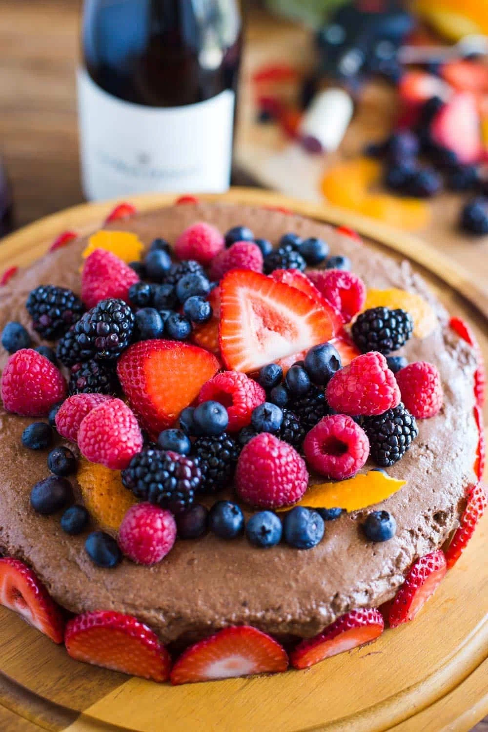 Berry Chocolate Mousse Cake