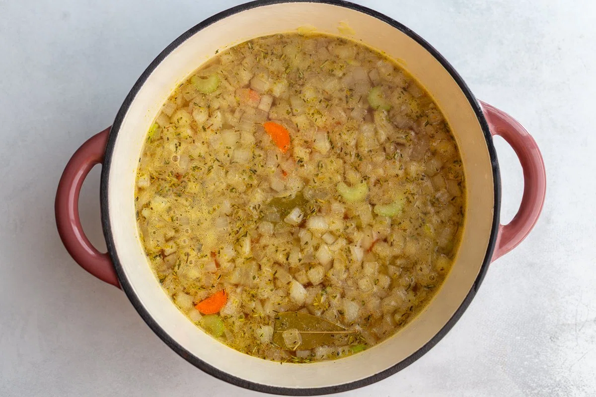 Vegetarian Chicken Noodle Soup (Easy + Vegan)