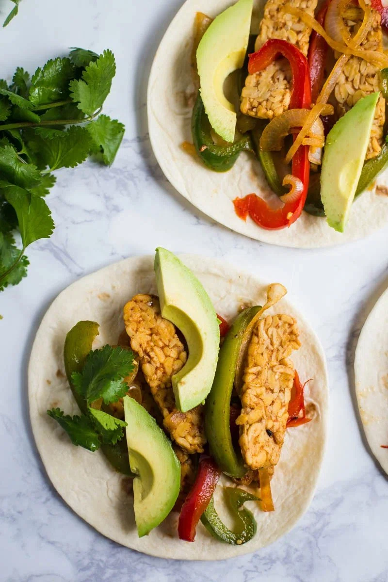 Easy Tempeh Fajitas