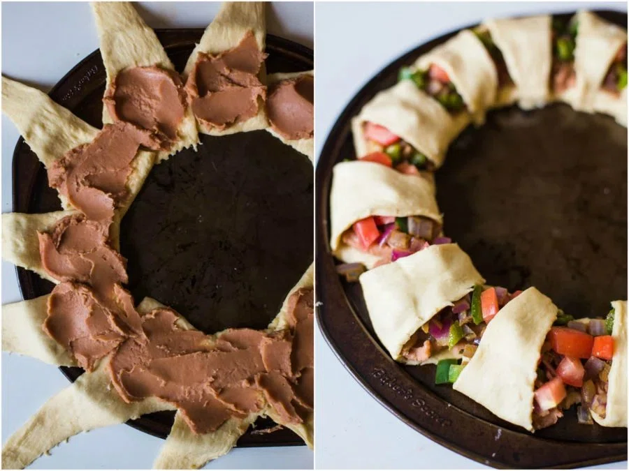 Holiday Wreath Taco Ring