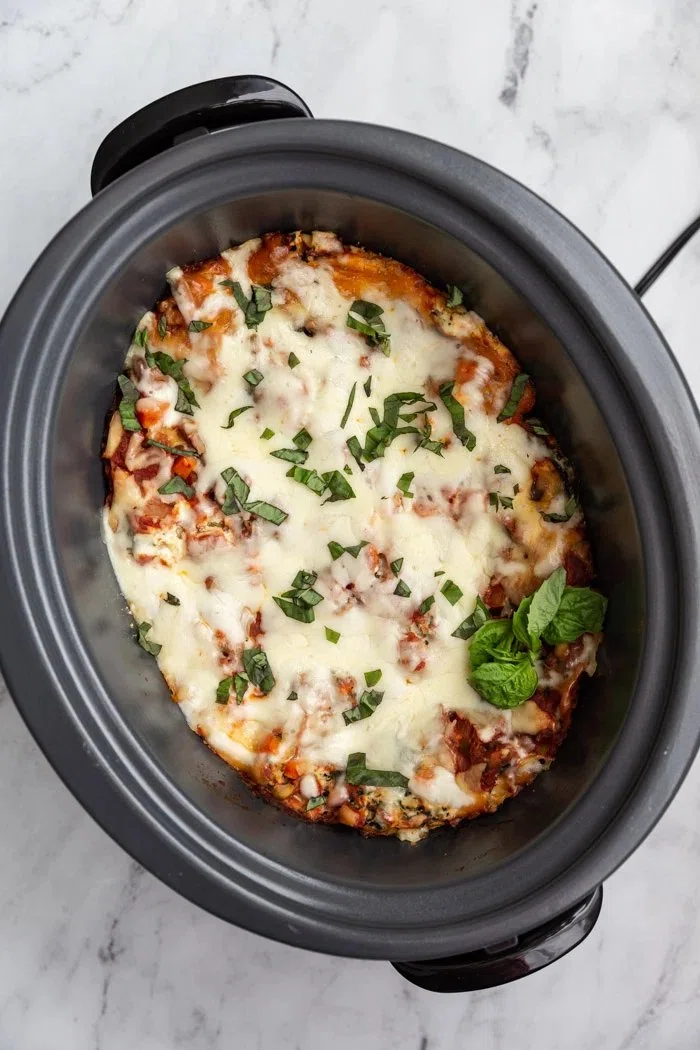 Vegetarian Crockpot Lasagna