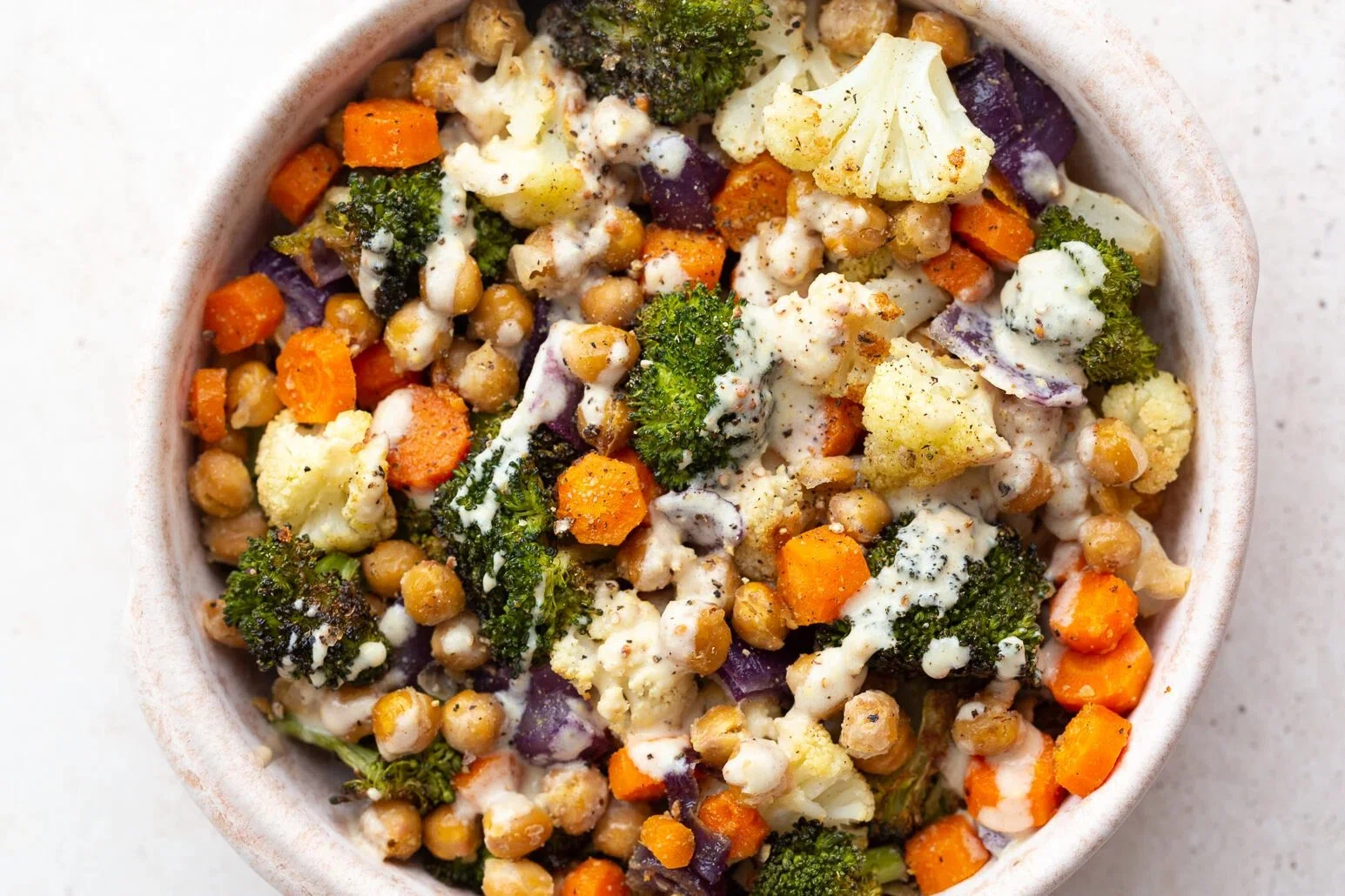 Roasted Veggie Bowls with Lemon Tahini Sauce