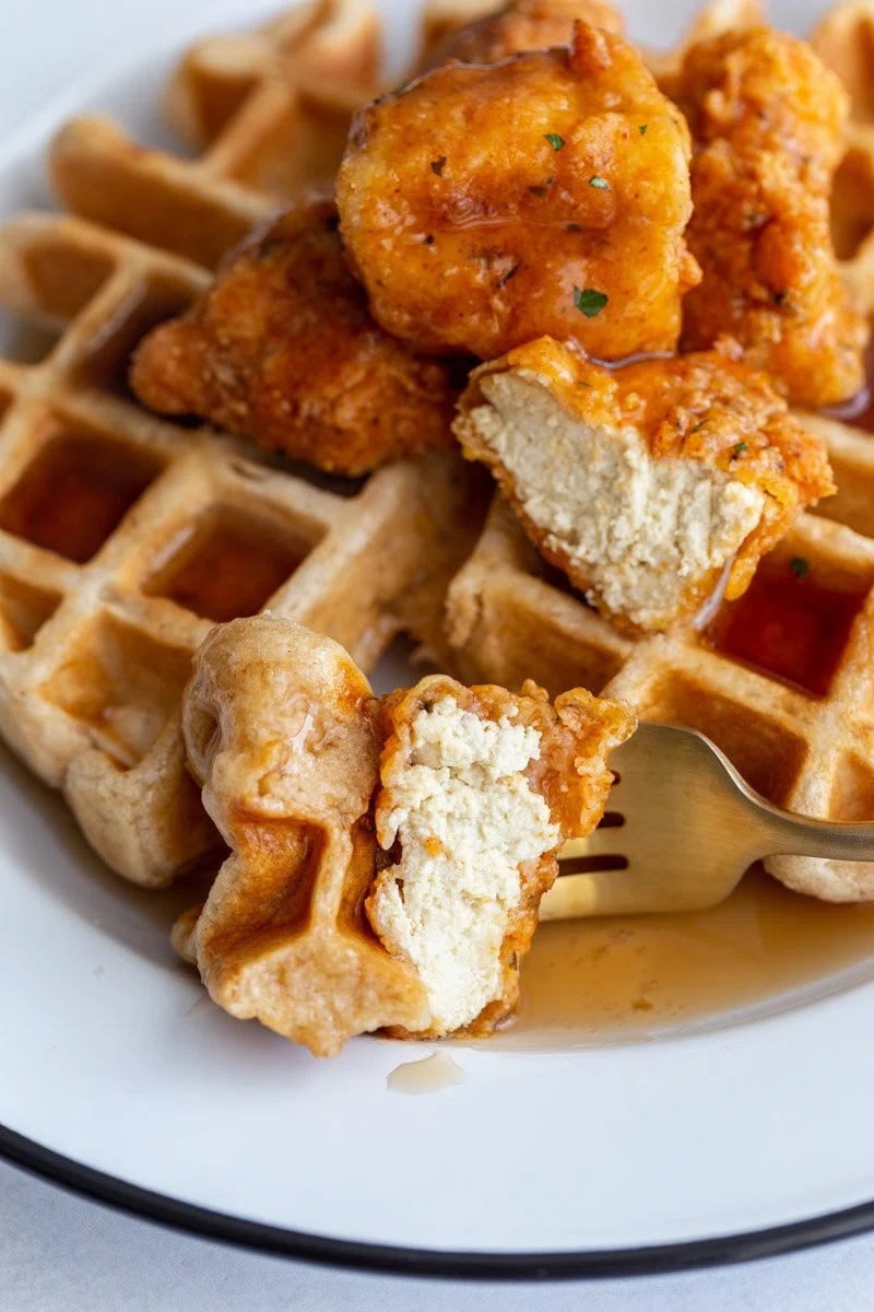 Vegan Chicken and Waffles