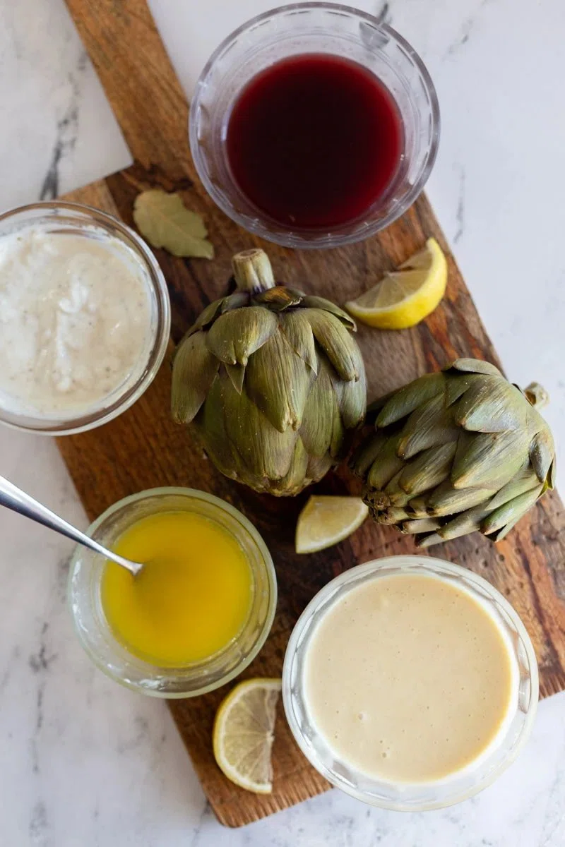 Artichoke Dipping Sauces