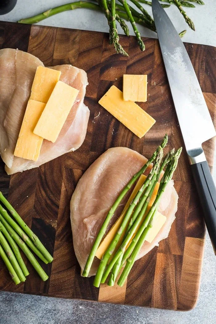 Asparagus & Cheese Stuffed Chicken