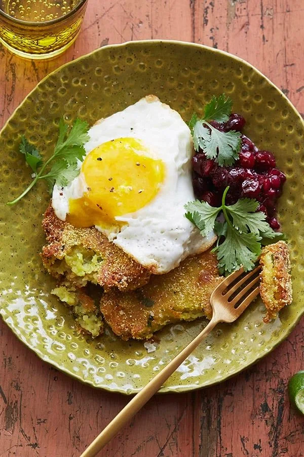 Aloo Tikki Eggs Benny