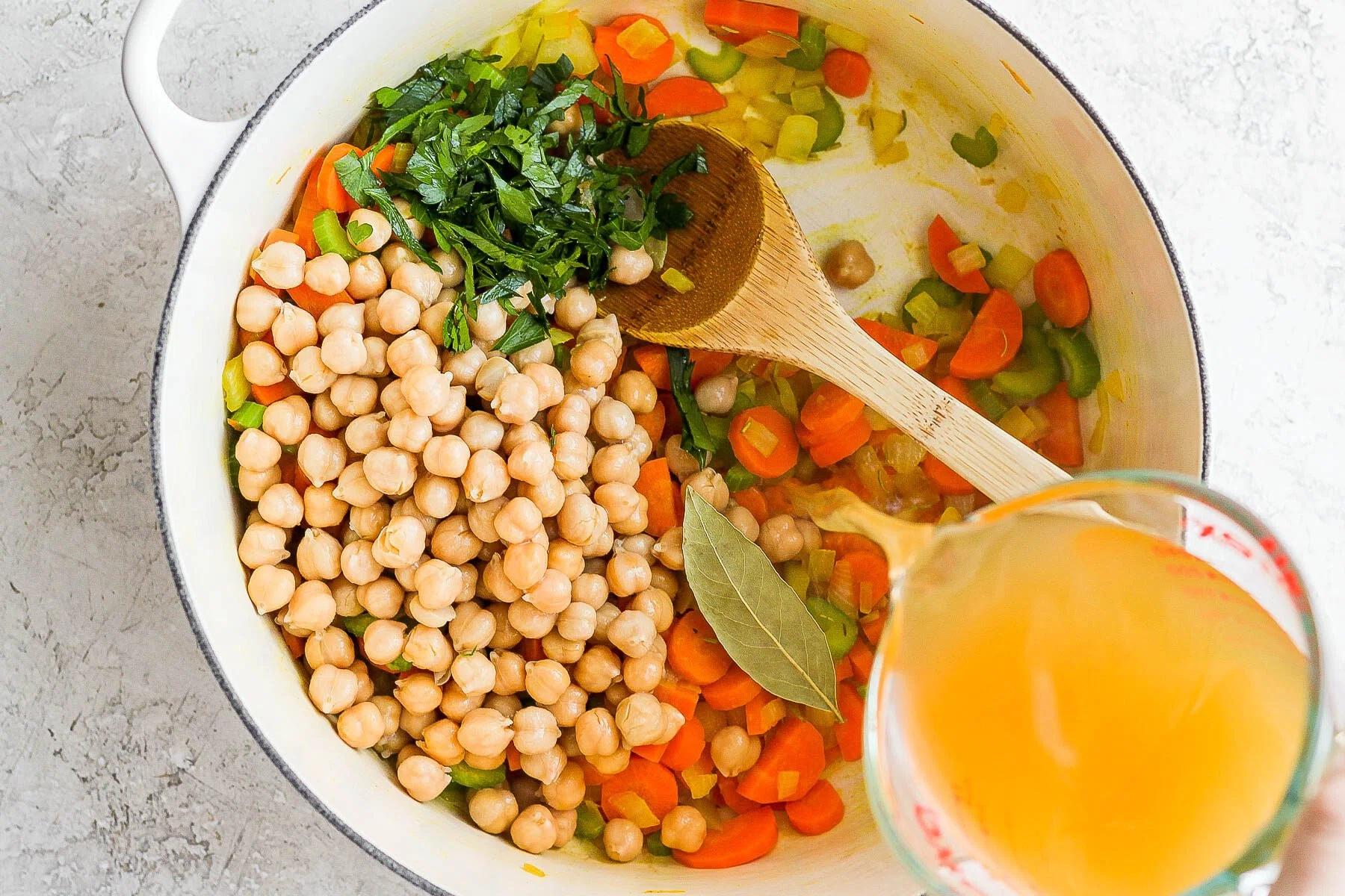 EASY Chickpea Noodle Soup