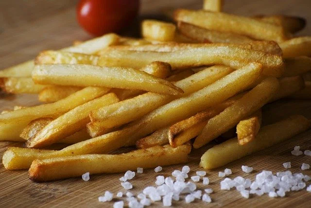 french fries with anchovies