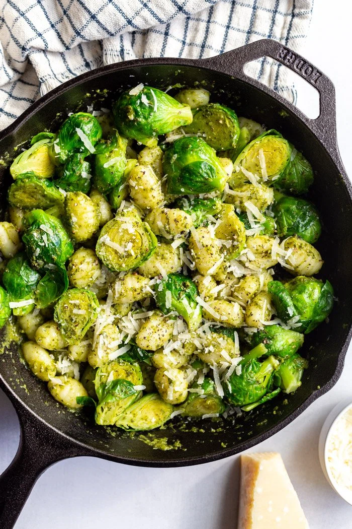 Brussels Sprouts Pesto Gnocchi