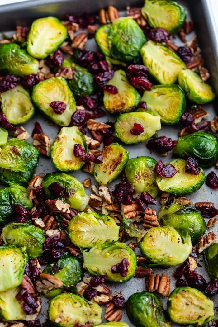 Easy Cranberry Brussel Sprouts