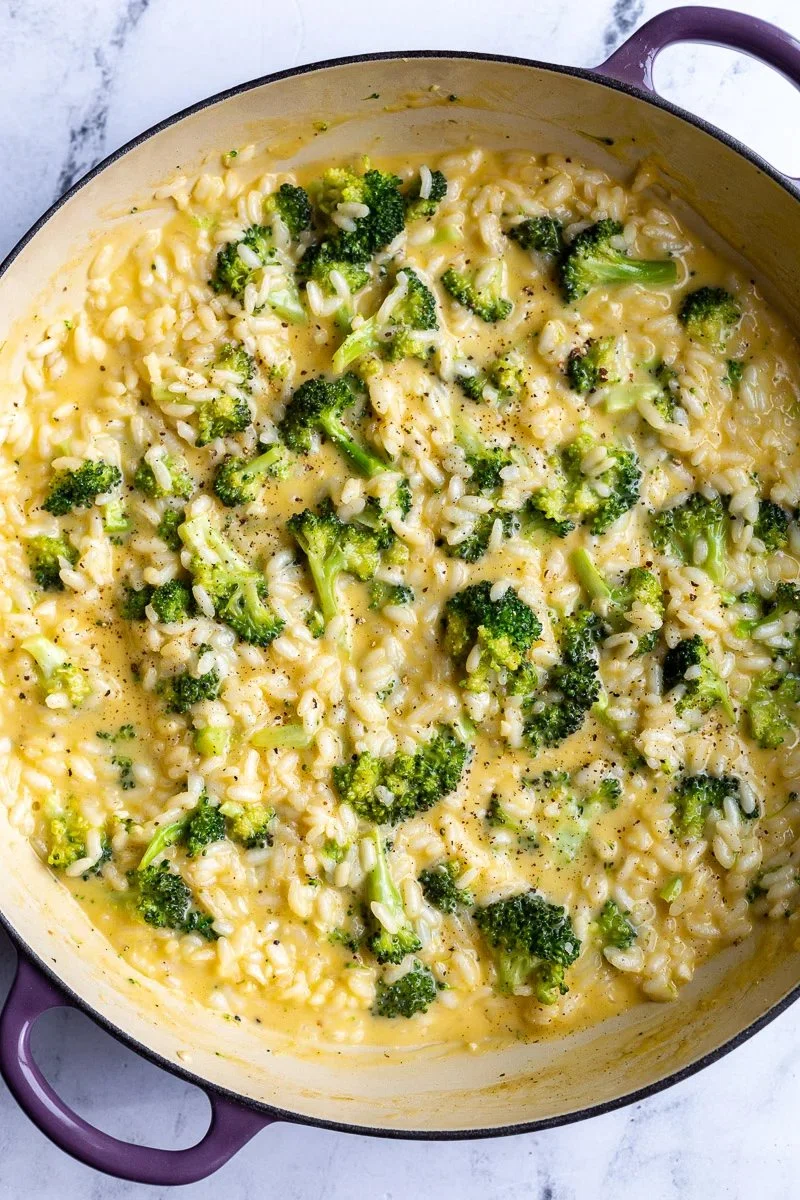 Broccoli Cheese Risotto