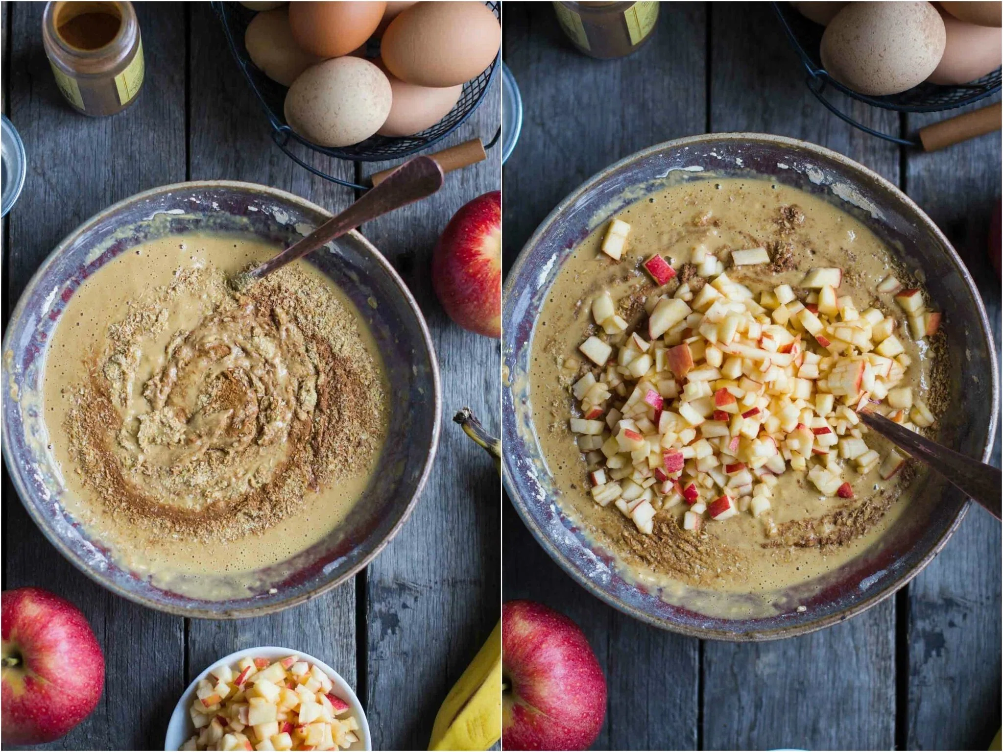 Apple Cinnamon Protein Pancakes