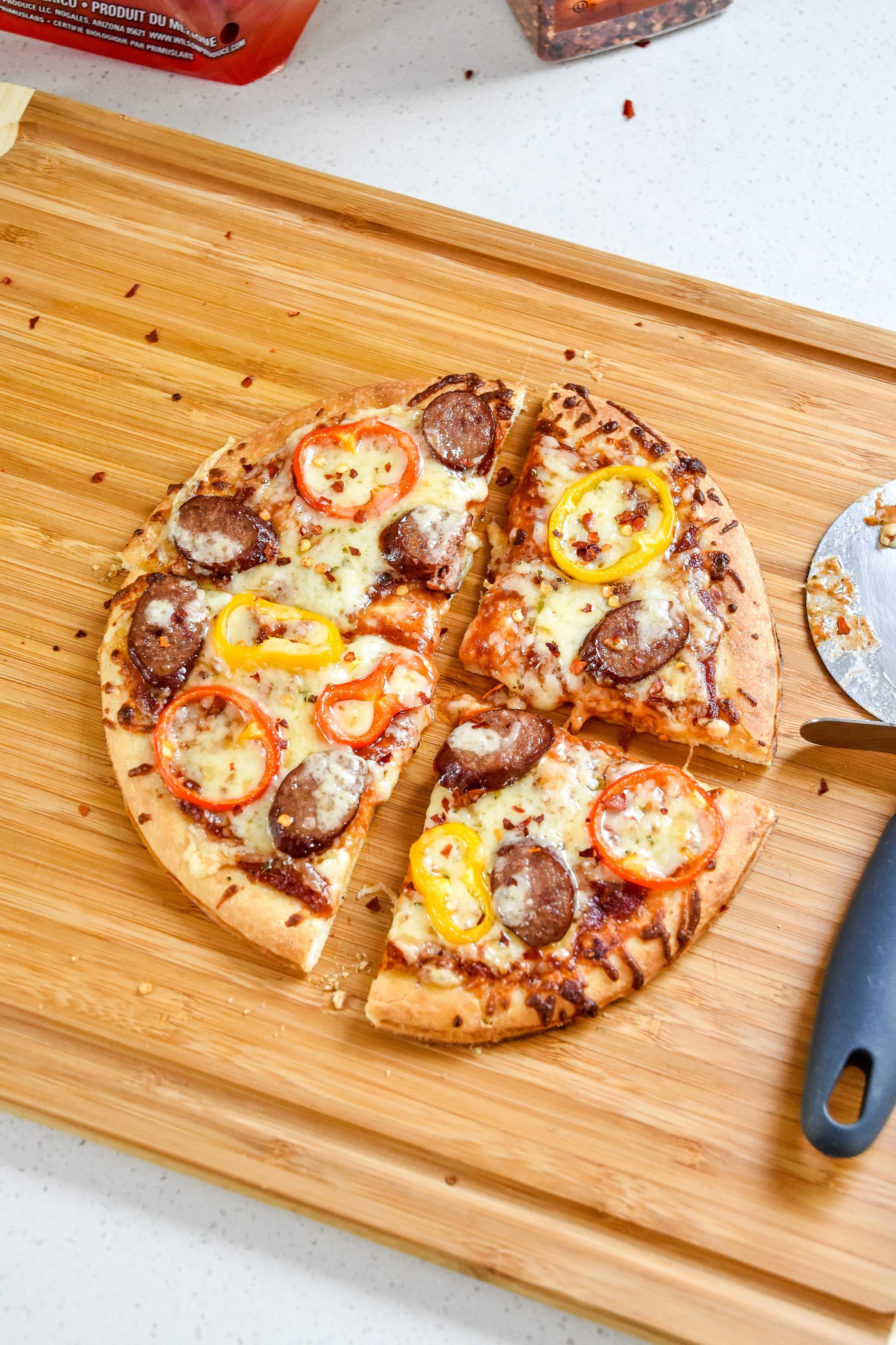 Sausage and Pepper Personal Pizzas