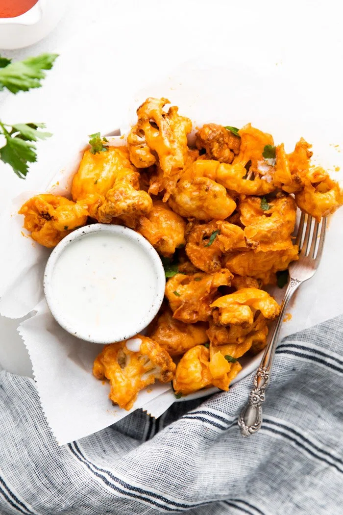 Air Fryer Buffalo Cauliflower