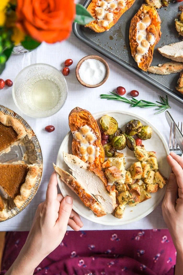 Sheet Pan Thanksgiving Dinner for 2