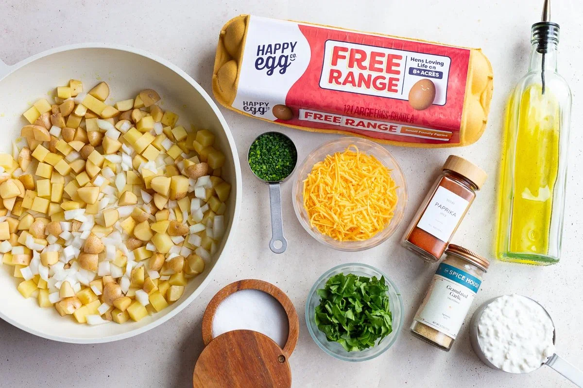 Potato Chive Egg Bites (Starbucks Copycat Recipe)