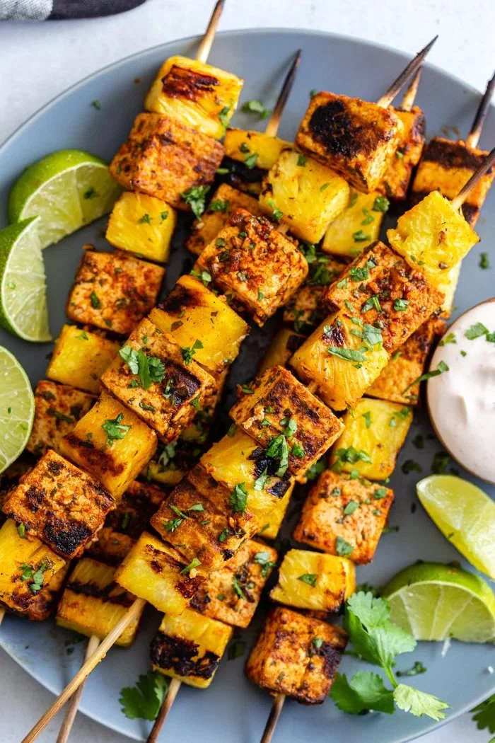 Pineapple Tofu Skewers