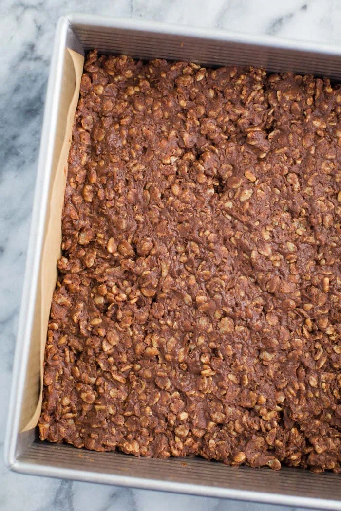 Healthy Rice Crispy Chocolate Bars