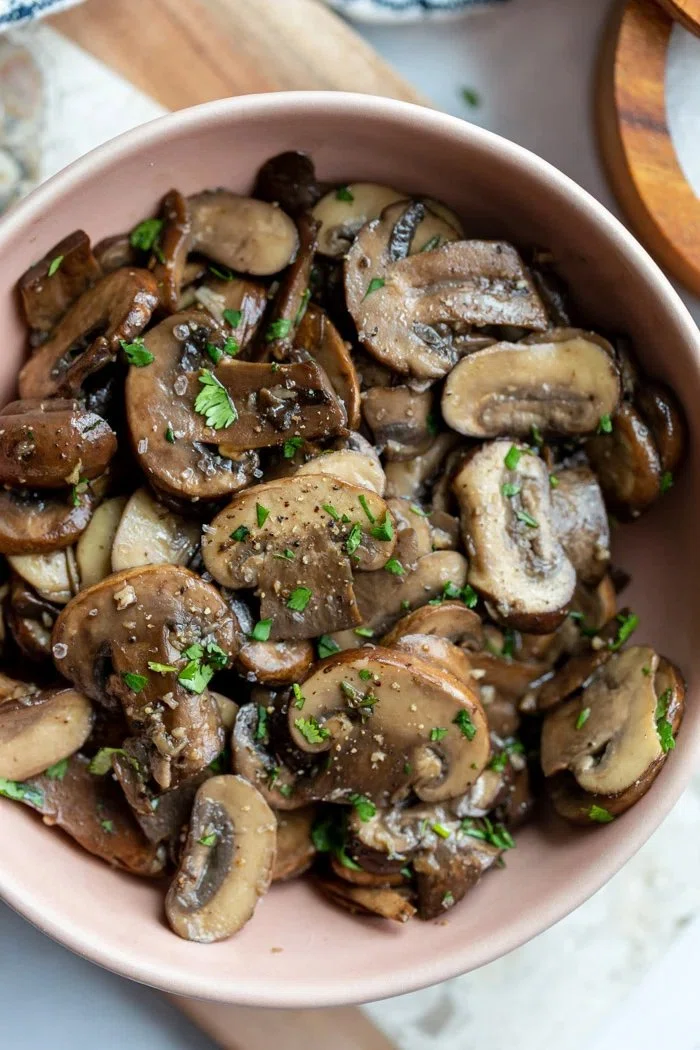 Sautéed Baby Bella Mushrooms