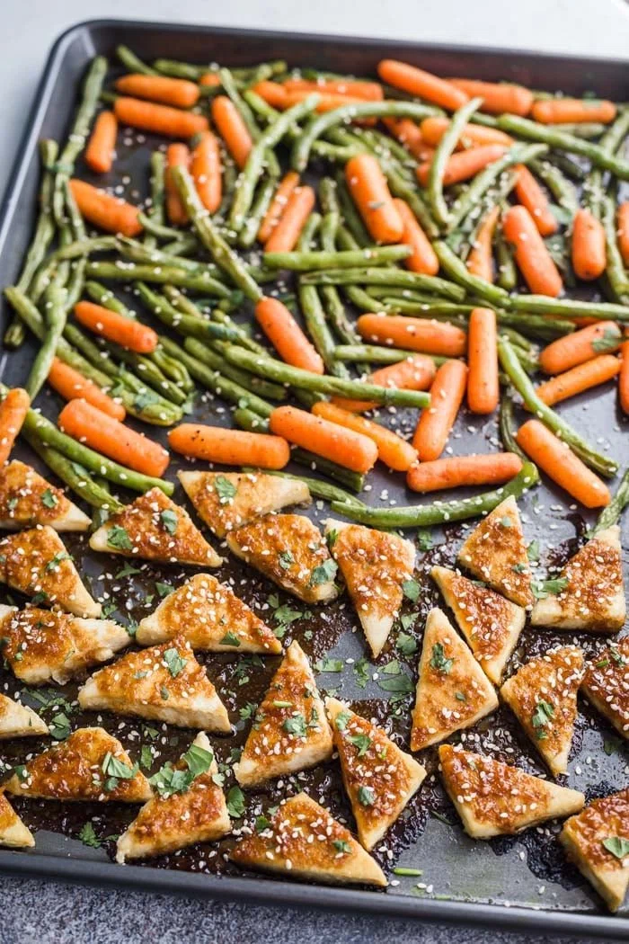 Sheet Pan Baked Tofu & Veggies