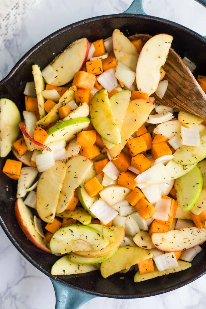 One Skillet Apple Cider Chicken