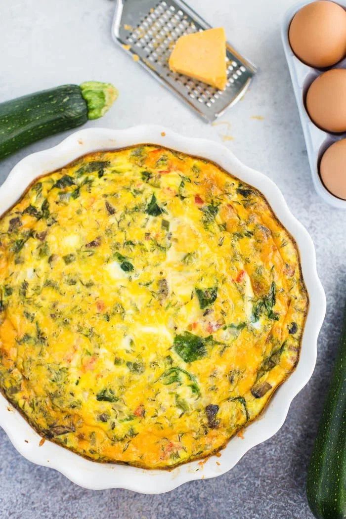 Zucchini Crust Quiche