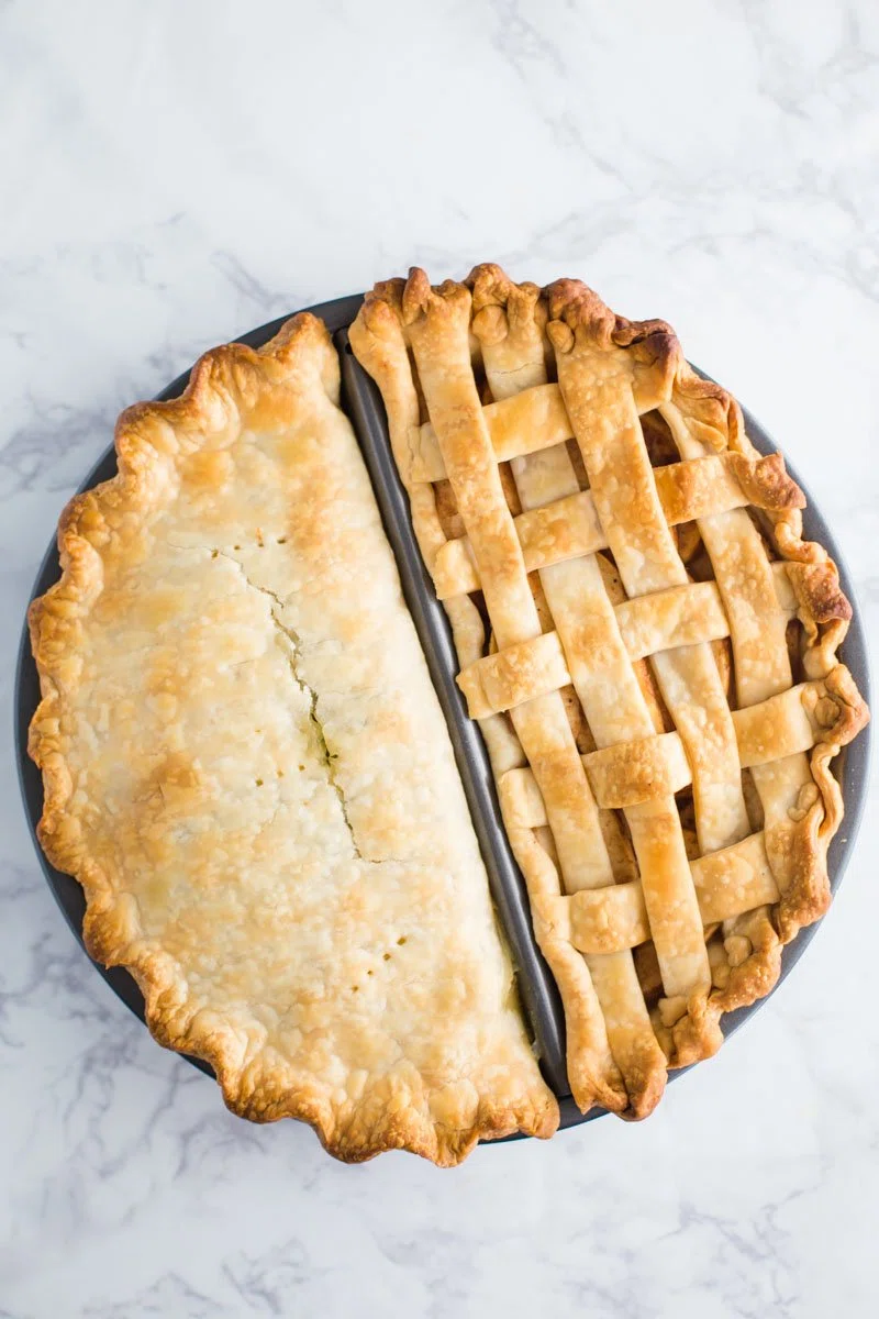 Split Decision Pie Pan: Dinner and Dessert