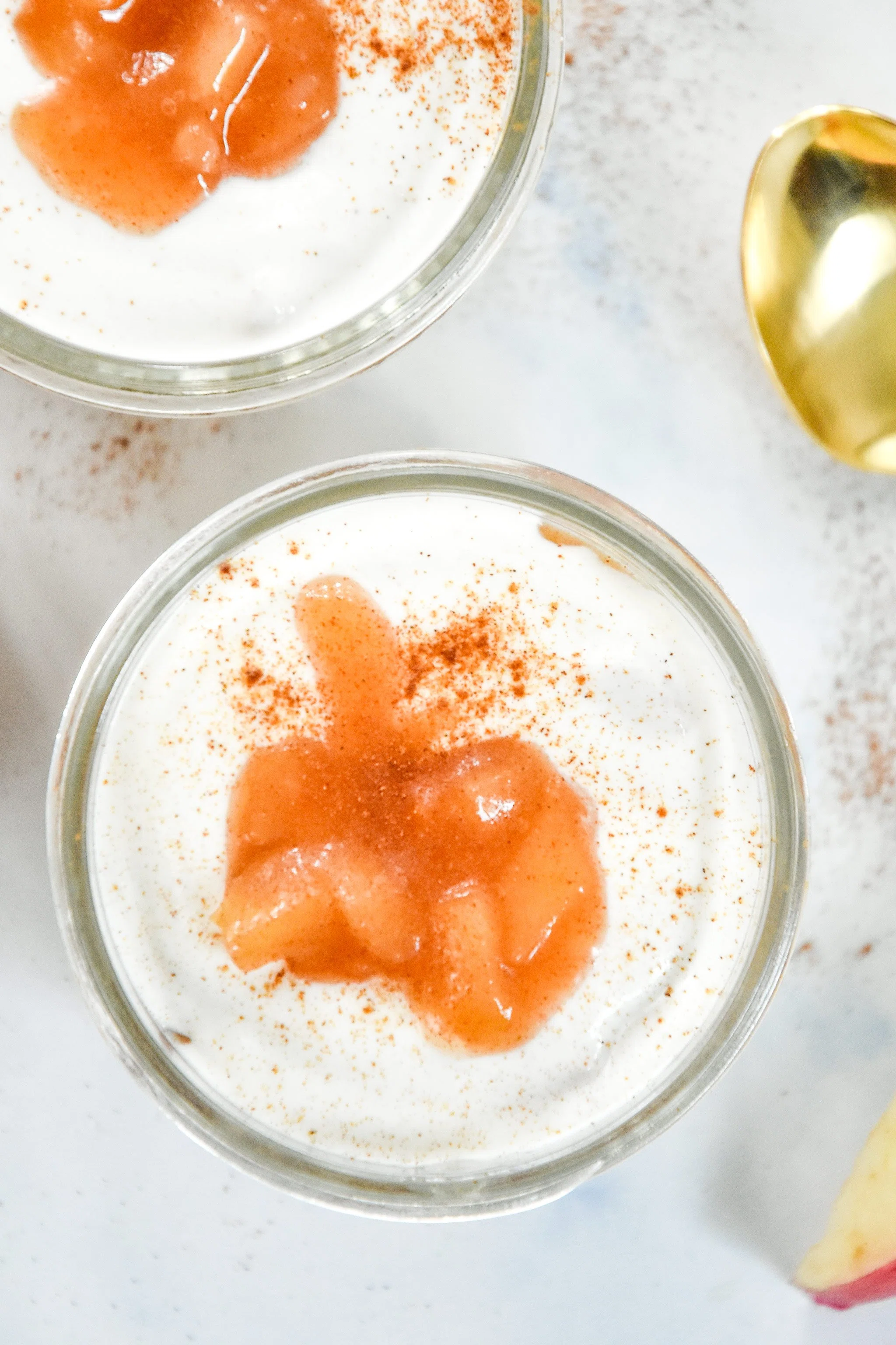 Cinnamon Apple Whipped Yogurt Cups