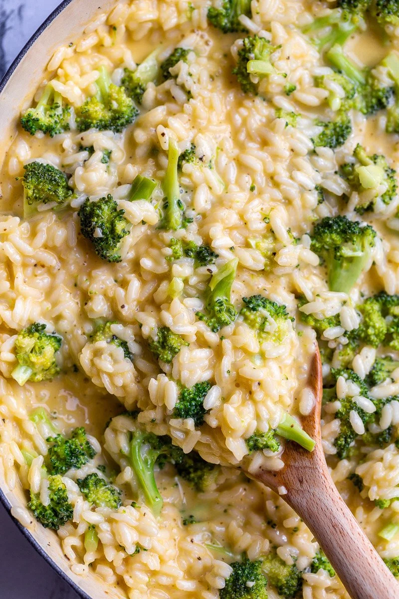 Broccoli Cheese Risotto