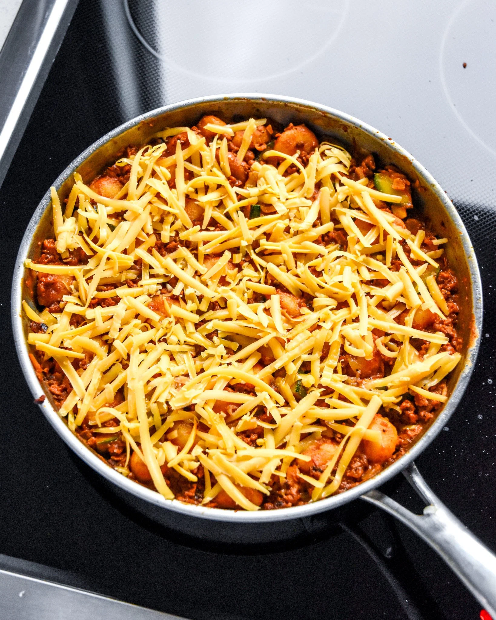 One-Pan Soy Chorizo Gnocchi Skillet