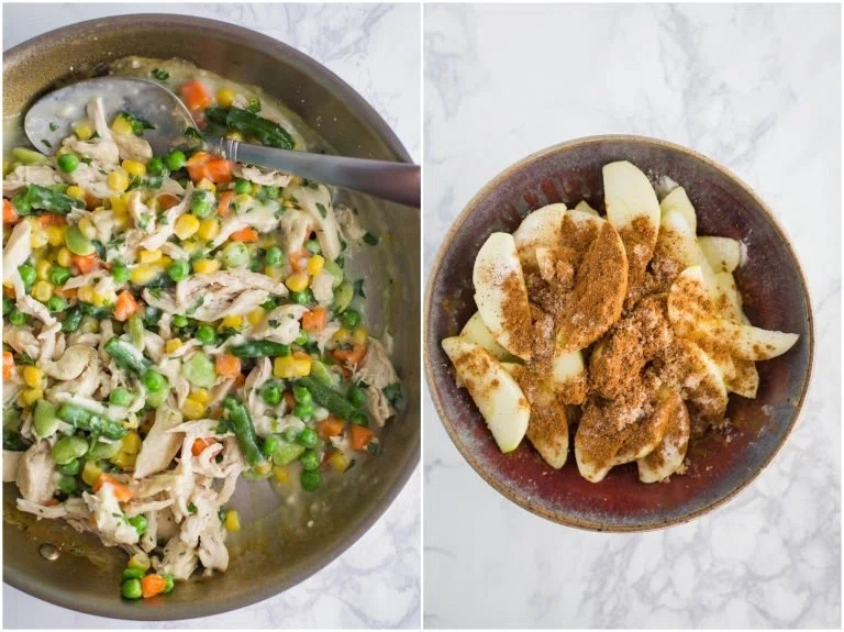 Split Decision Pie Pan: Dinner and Dessert