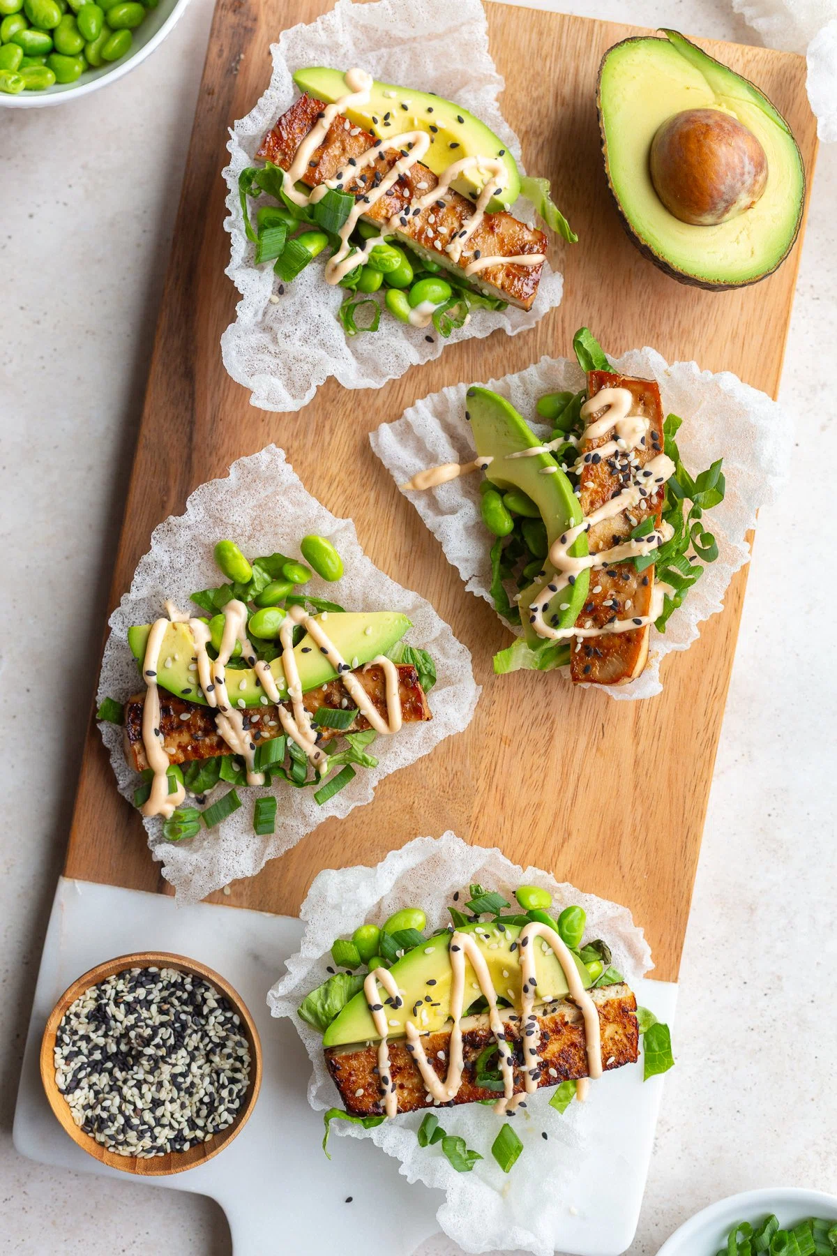 Rice Paper Tacos with Tofu