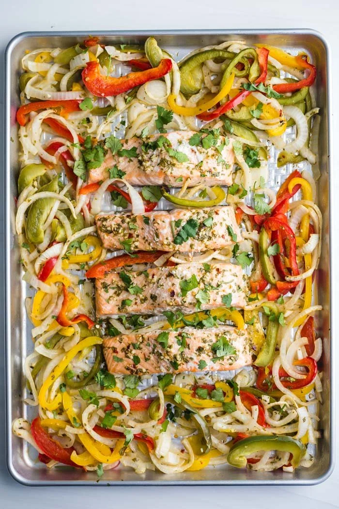 Sheet Pan Garlic Lime Salmon