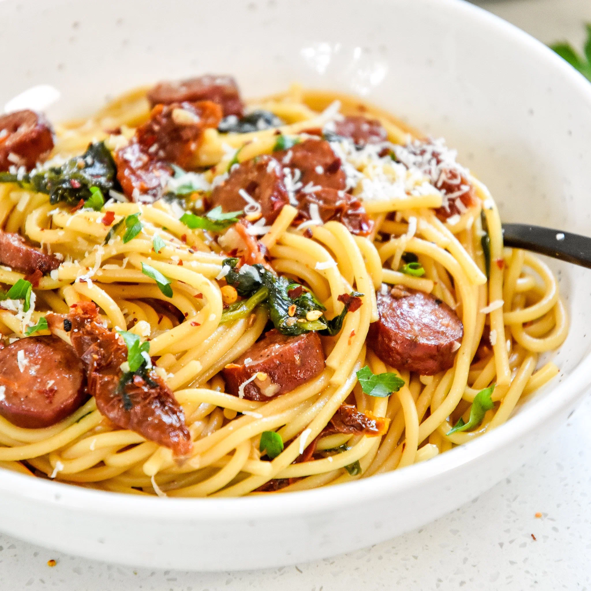 One Pot Italian Sausage Pasta