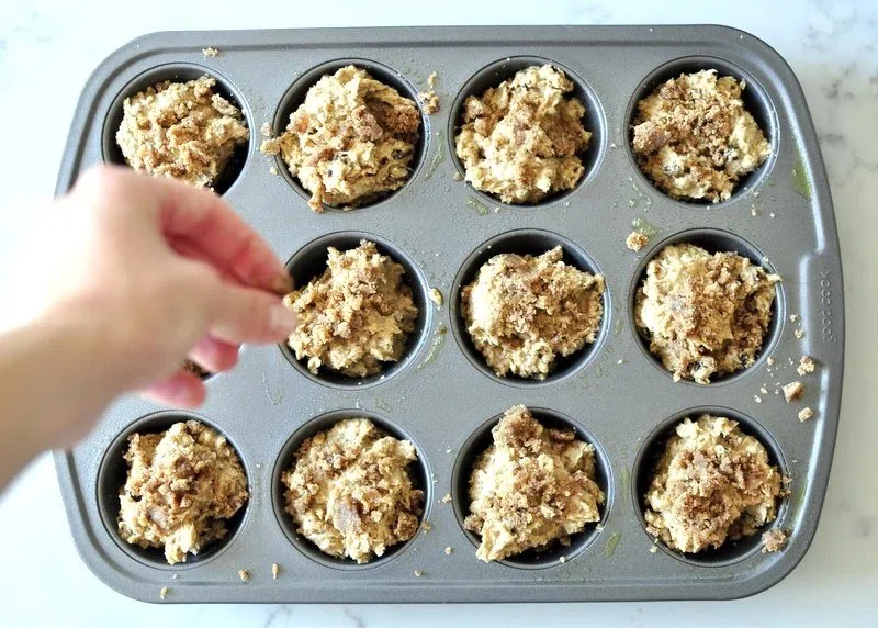 Healthy Cinnamon Raisin Lactation Muffins