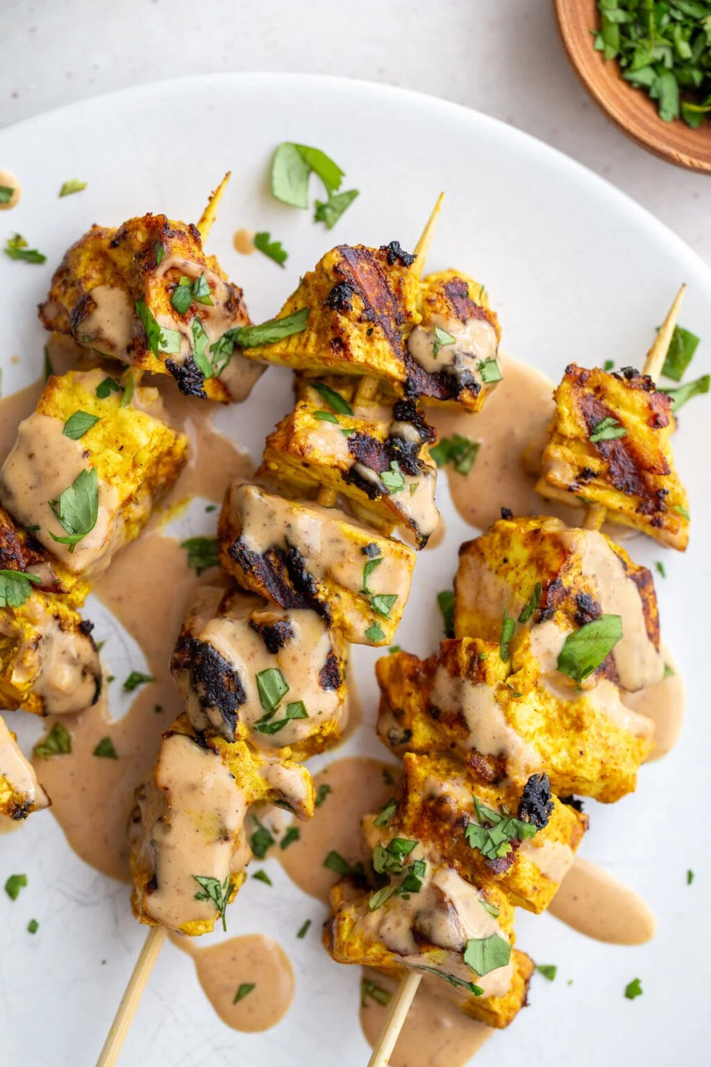 Tofu Satay with Peanut Sauce