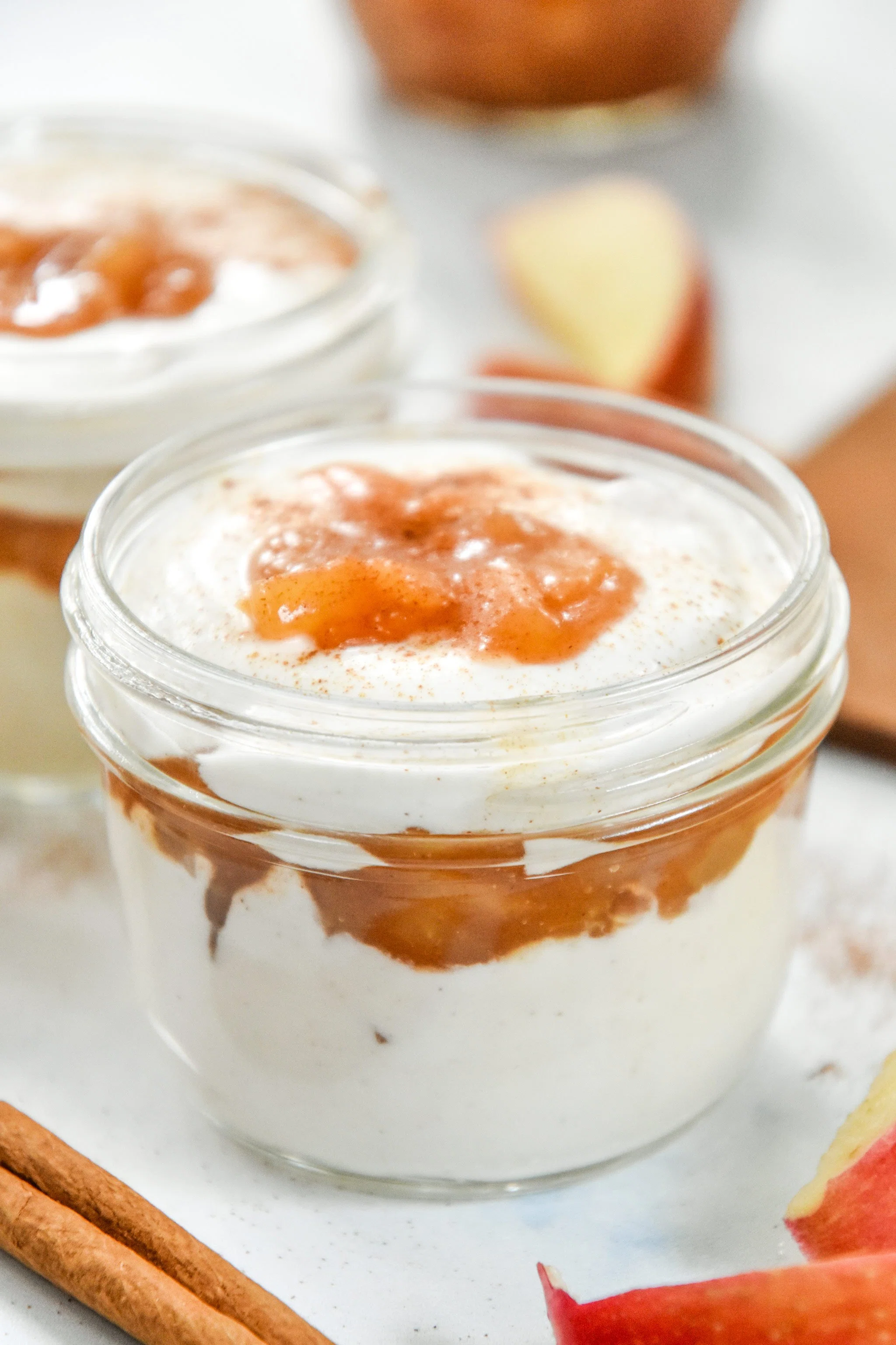 Cinnamon Apple Whipped Yogurt Cups