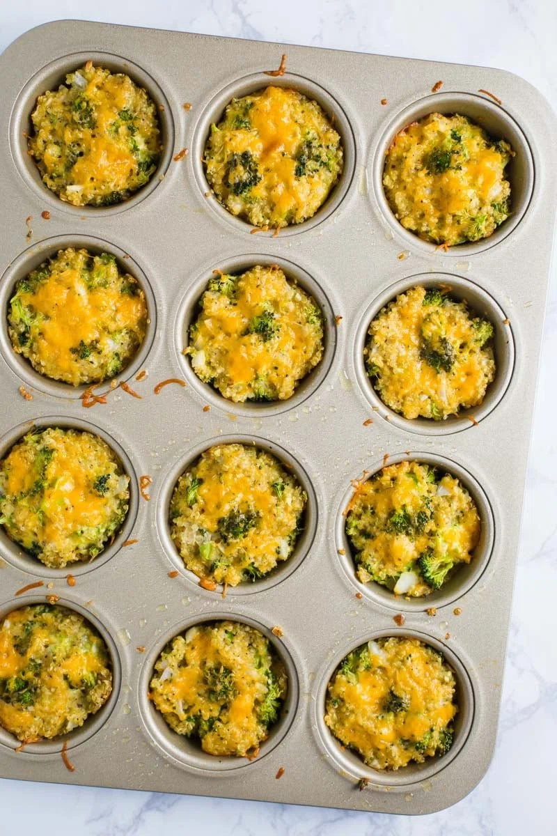 Broccoli & Cheese Quinoa Bites