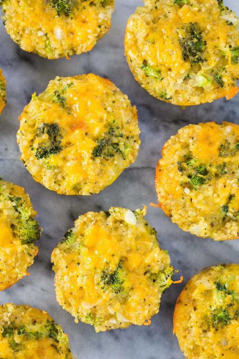 Broccoli & Cheese Quinoa Bites