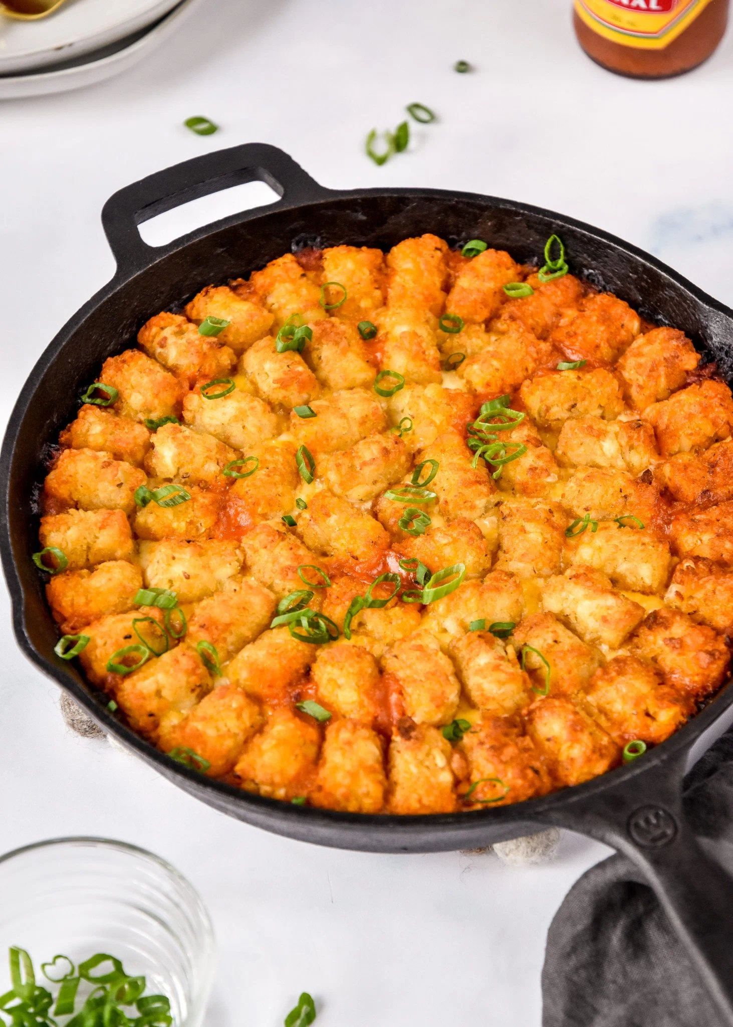 Turkey Sloppy Joe Tater Tot Casserole