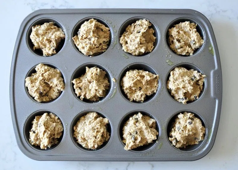 Healthy Cinnamon Raisin Lactation Muffins