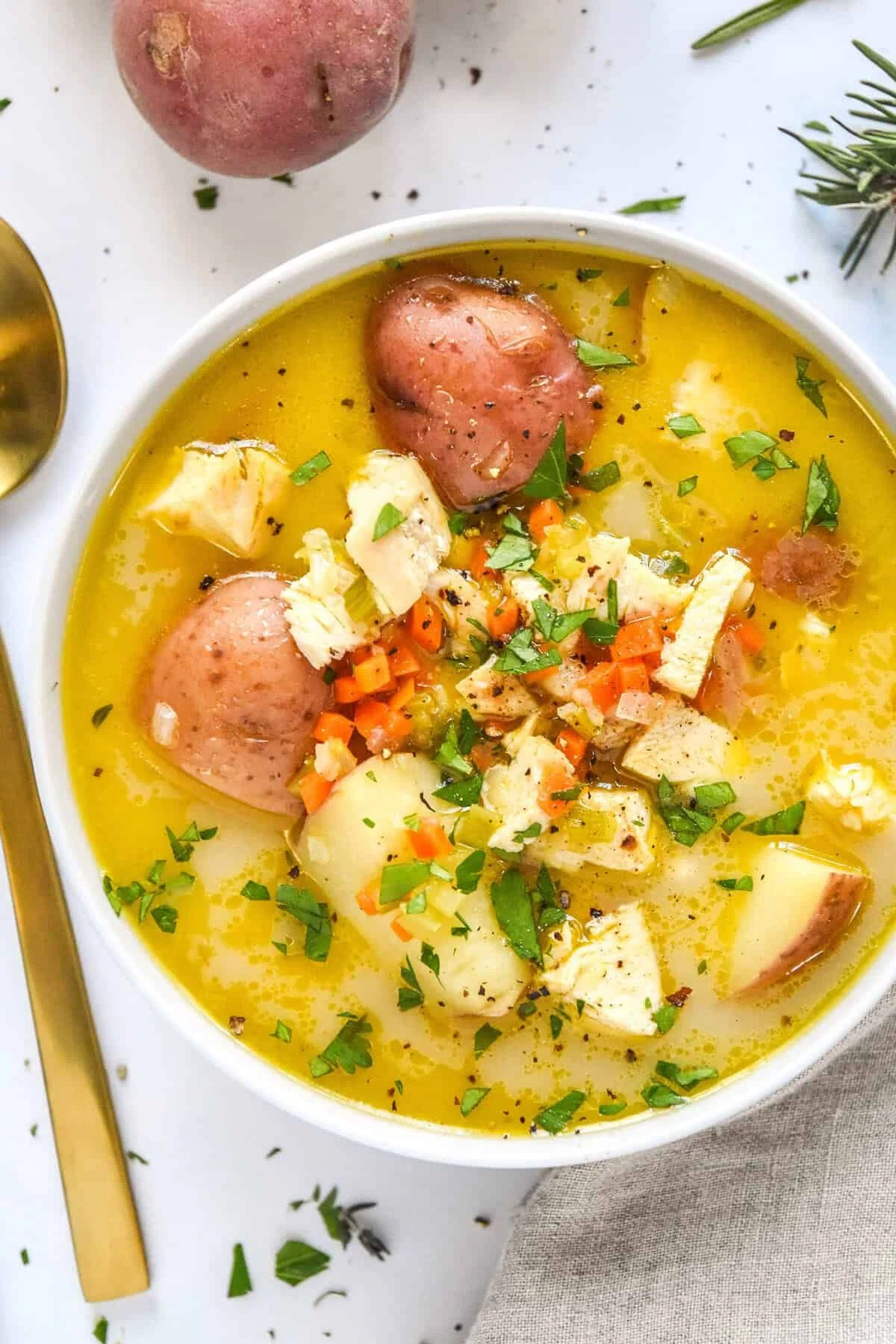 Simple Red Potato Chicken Soup