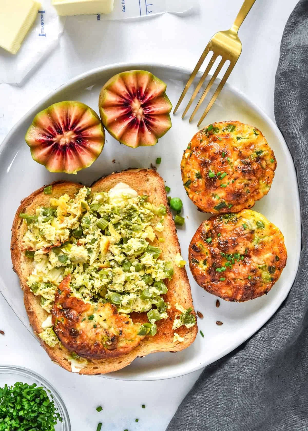 Spring Vegetable Mini Crustless Quiches