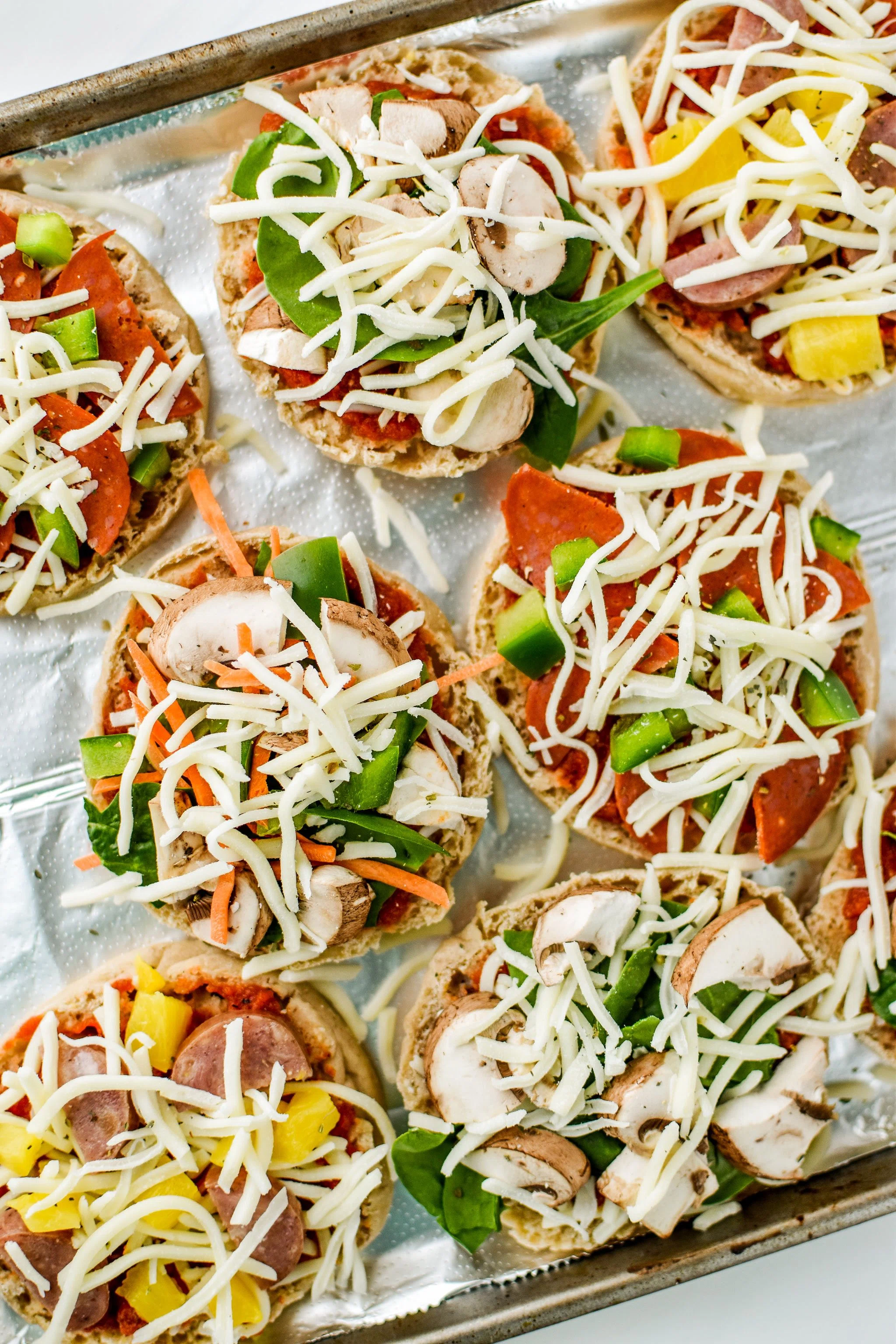 English Muffin Mini Pizzas Meal Prep