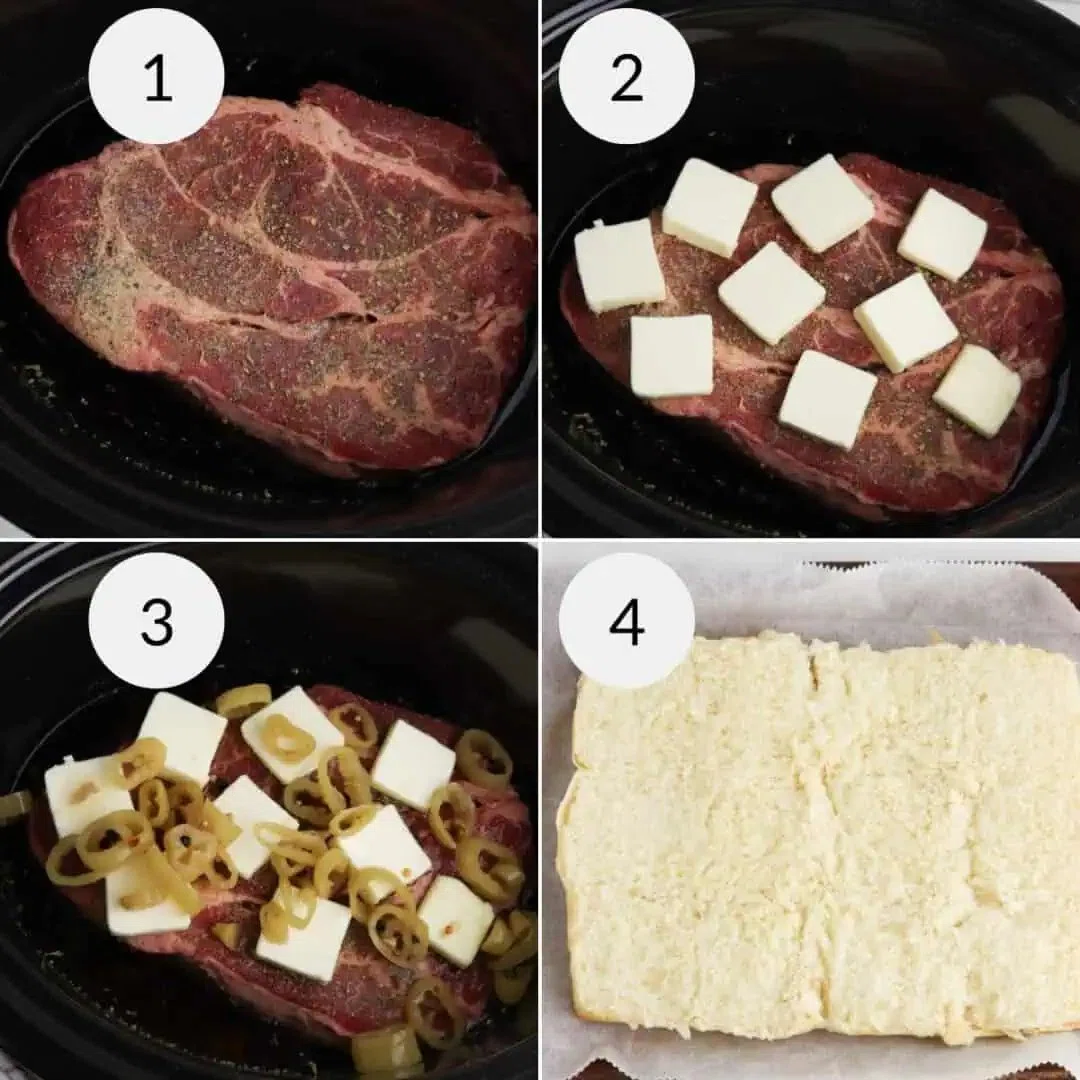 Crockpot Italian Beef Sliders