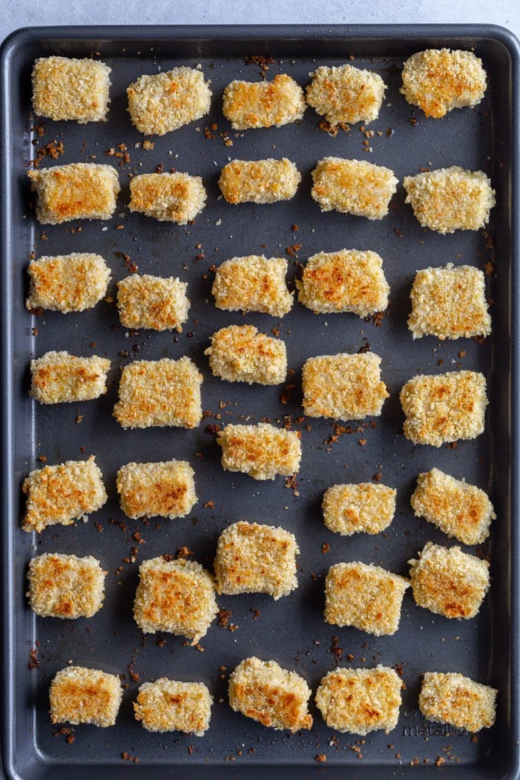 Vegan Parmesan Crusted Tofu