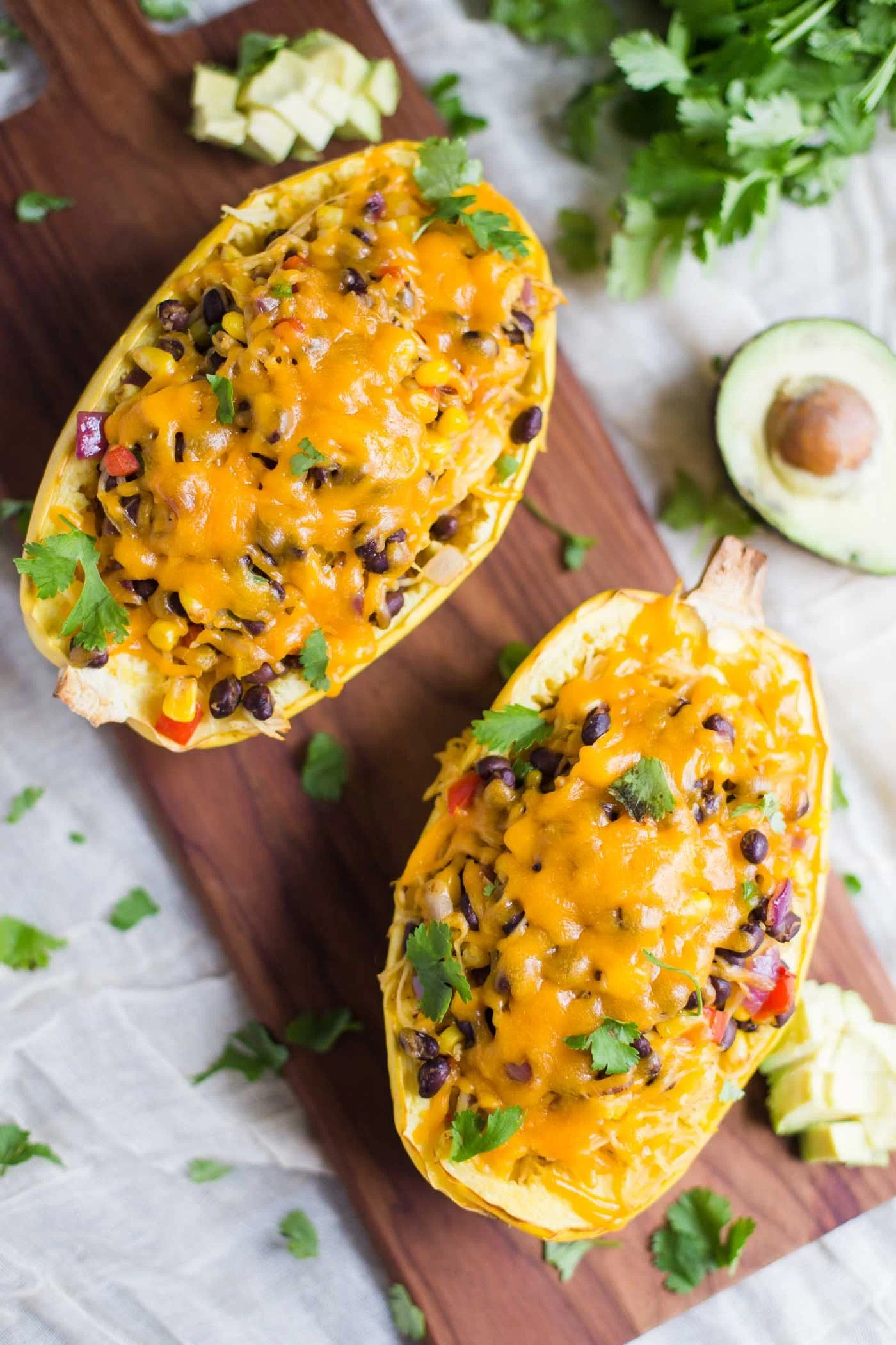 Spaghetti Squash Burrito Bowls